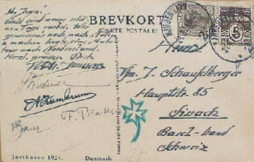 WJ 1924 Postcard Picture Side
