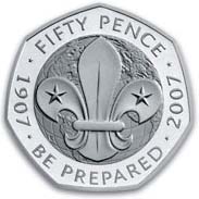 UK 50p Scout Coin