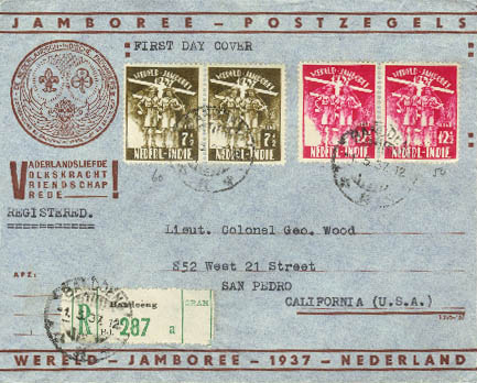 Netherland Indies Registered Cover