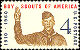 US Rockwell Scout Stamp